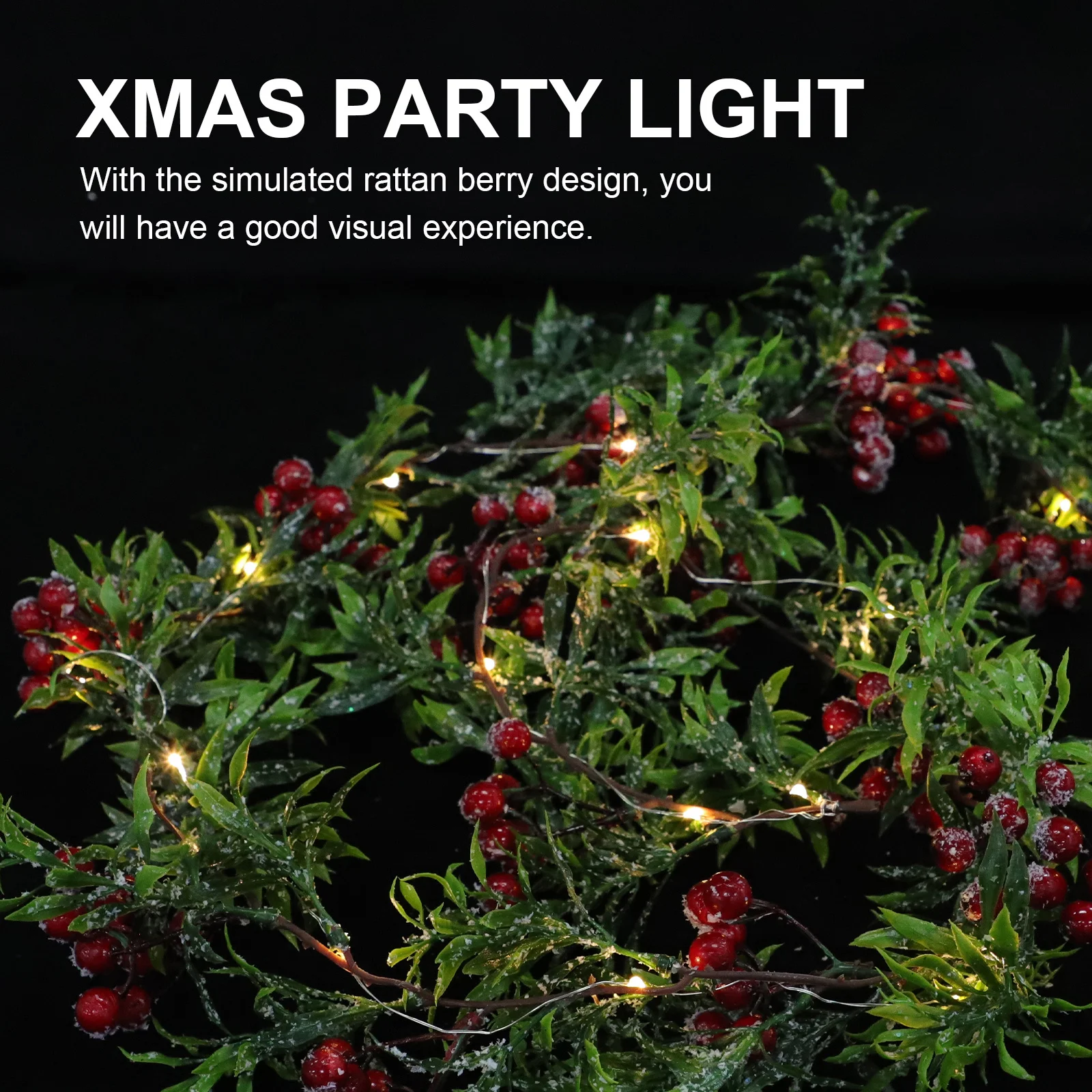 1Pcs Xmas Party Light Rattan Berry String Lamp Creative Hanging Berry Light for Home Garden Patio Backyard Festive Scene
1Pcs Xmas Party Light Rattan Berry String Lamp Creative Hanging Berry Light for Home Garden Patio Backyard Festive Scene