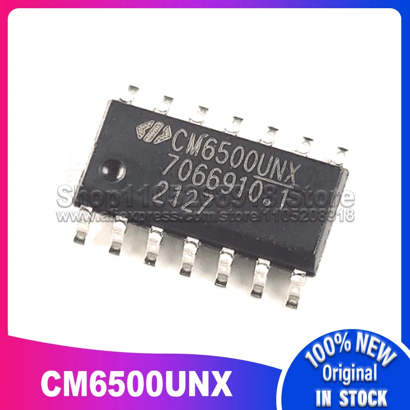 10 ~ 50 шт./лот CM6500UNX CM6500UNXISTR CM6500 SOP14 100% новый спотовый запас
10 ~ 50 шт./лот CM6500UNX CM6500UNXISTR CM6500 SOP14 100% новый спотовый запас
