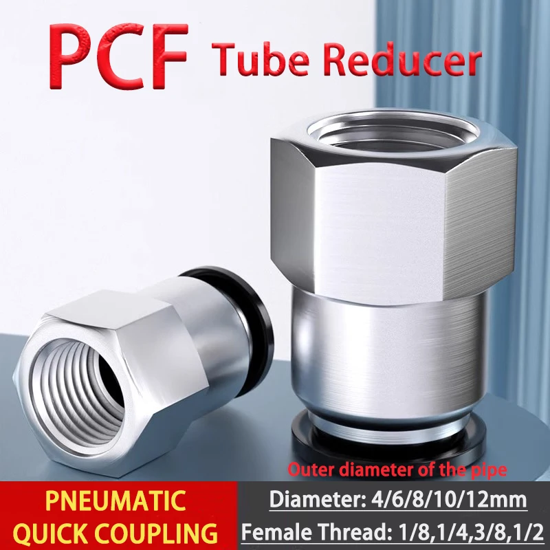 1pcs Female Threaded Straight-Through PCF6-1/8 8-1/4 10-3/8 Quick-Connect Tubing Coupling
1pcs Female Threaded Straight-Through PCF6-1/8 8-1/4 10-3/8 Quick-Connect Tubing Coupling