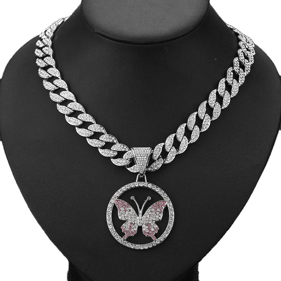 DIY accessories Hip hop hot-selling hip hop hiphop jewelry full of diamonds butterfly pendant European and American cross-border
DIY accessories Hip hop hot-selling hip hop hiphop jewelry full of diamonds butterfly pendant European and American cross-border