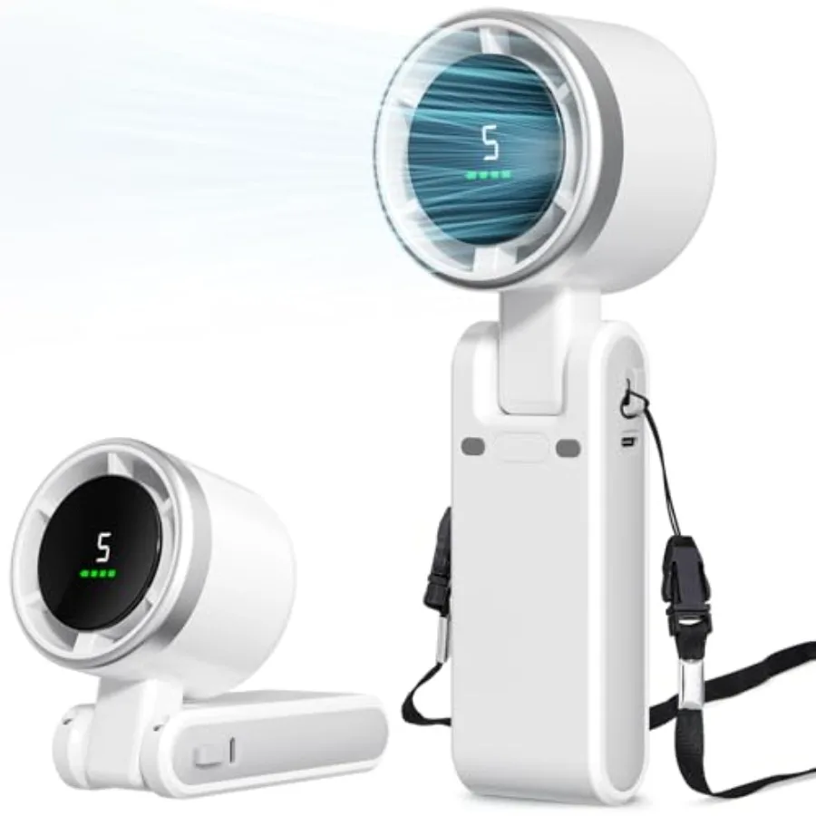 Portable Fan, Mini Fan, Handheld Turbo Fan, Portable Rechargeable Fan, 5-Speed, LED Display, Foldable Design
Portable Fan, Mini Fan, Handheld Turbo Fan, Portable Rechargeable Fan, 5-Speed, LED Display, Foldable Design