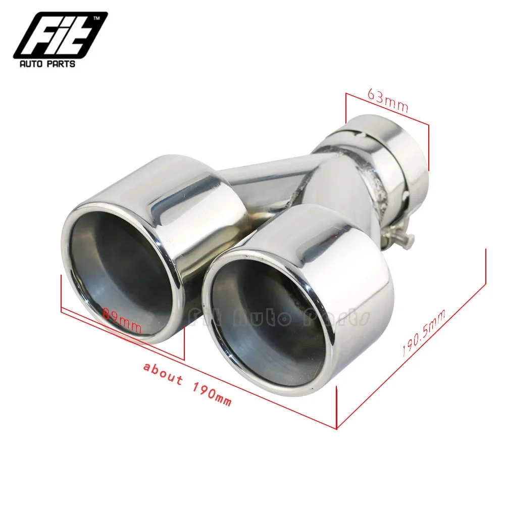 1pcs Stainless Steel Silver 2.5'' rolled double Exhaust Tip 3.5'' outlet Muffler end Tips with clamp
1pcs Stainless Steel Silver 2.5'' rolled double Exhaust Tip 3.5'' outlet Muffler end Tips with clamp