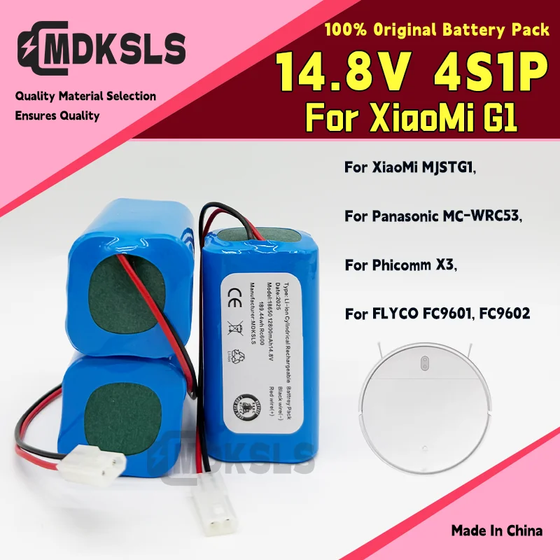 18650 batteies pack 14.8V 2800mAh lithium ion batteies suitable for Xiaomi G1 Mi Essential MJSTG1 robot vacuum cleaner
18650 batteies pack 14.8V 2800mAh lithium ion batteies suitable for Xiaomi G1 Mi Essential MJSTG1 robot vacuum cleaner