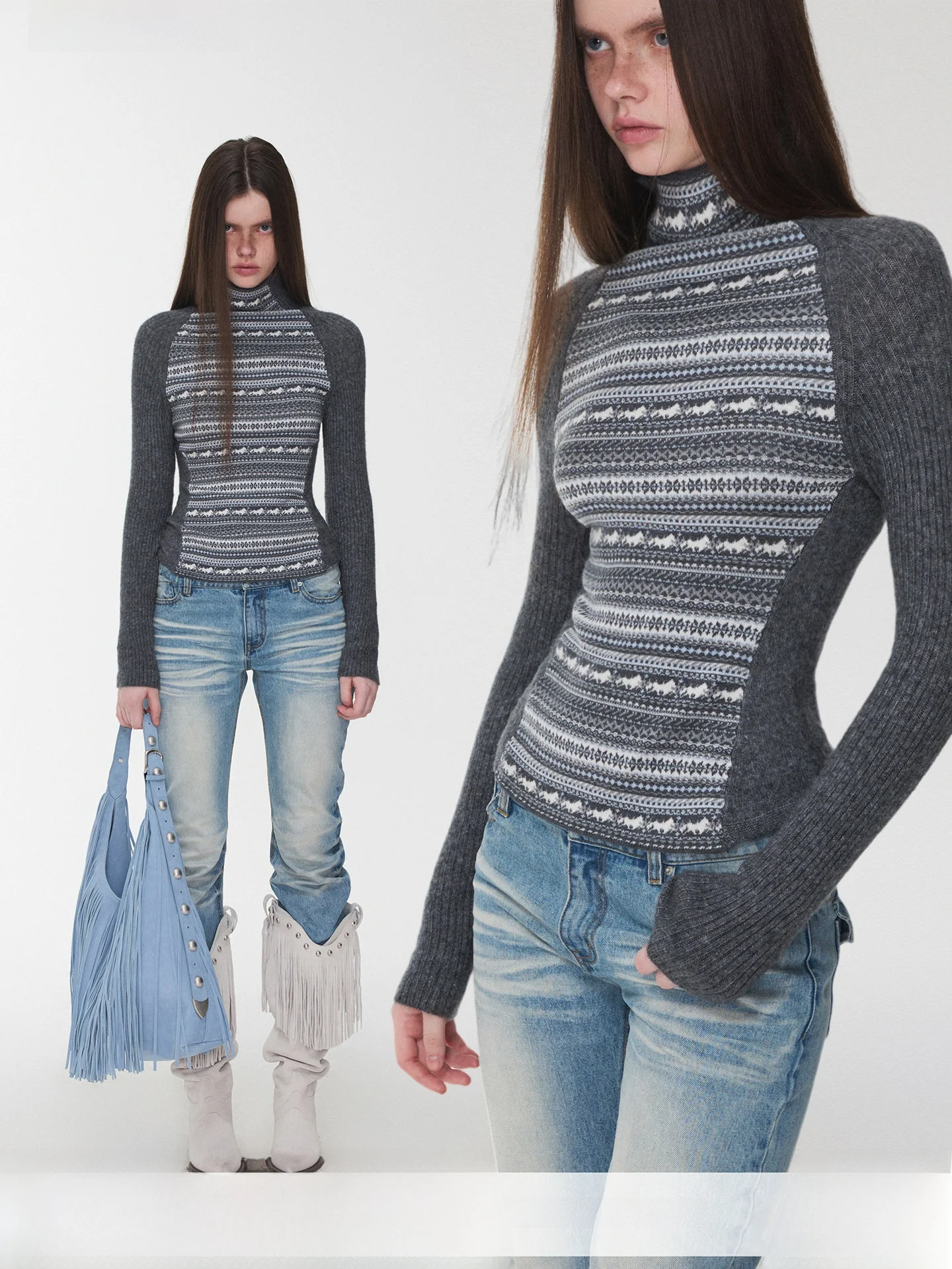 JINN STUDIO Color Blo High Ne Knitted Top Women Slim Fit Base Layer irt Long Sve round Ne Regular Length
JINN STUDIO Color Blo High Ne Knitted Top Women Slim Fit Base Layer irt Long Sve round Ne Regular Length