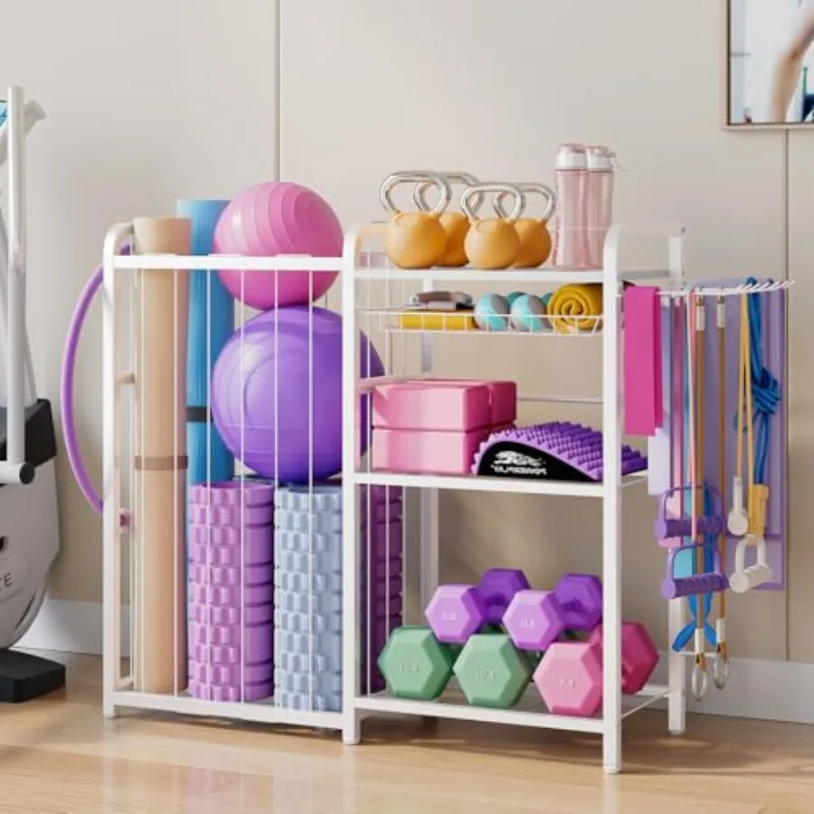 Garage Sports Equipment Organizer Ball Storage for Gear and Toys Large Capacity Sports Organizer for Garage with Hooks and Bask
Garage Sports Equipment Organizer Ball Storage for Gear and Toys Large Capacity Sports Organizer for Garage with Hooks and Bask