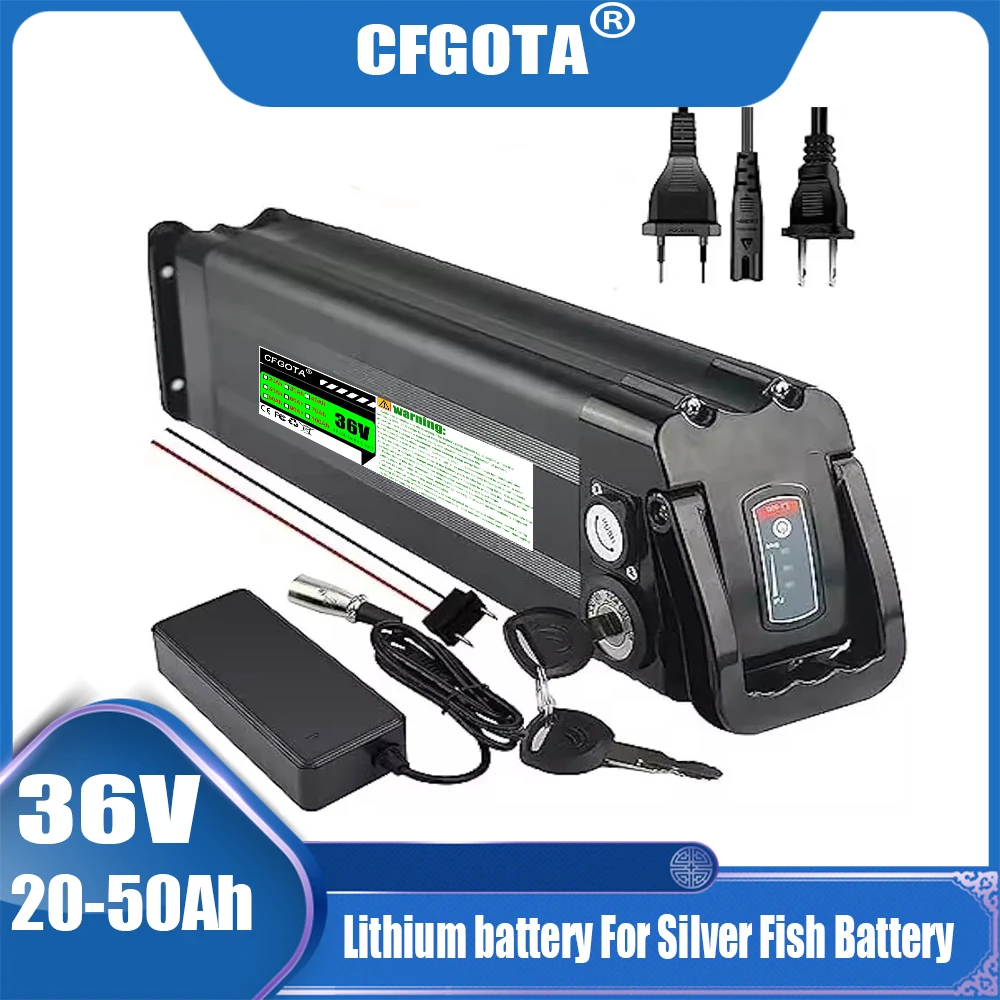 For Silver Fish, 36V 20Ah-50Ah lithium battery pack, compatible with 250W 350W 500W 1000W folding bicycle wheel hub motor
For Silver Fish, 36V 20Ah-50Ah lithium battery pack, compatible with 250W 350W 500W 1000W folding bicycle wheel hub motor