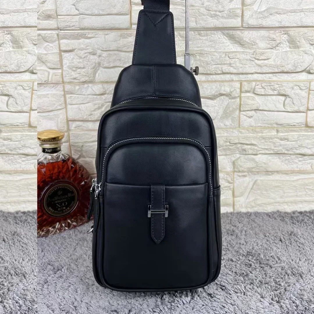 Genuine Leather Men's Bags Chest Pack Shoulder Crossbody Bag Top Layer Leather Backpack Trend Retro Style Leisure Time Versatile
Genuine Leather Men's Bags Chest Pack Shoulder Crossbody Bag Top Layer Leather Backpack Trend Retro Style Leisure Time Versatile