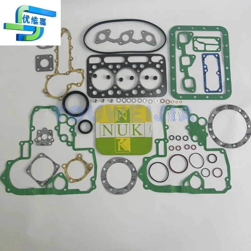 Ремкомплект уплотнительной прокладки двигателя Kubota D1402, ремонт прокладки цилиндра, комплект аксессуаров для цилиндрового посадочного места
Ремкомплект уплотнительной прокладки двигателя Kubota D1402, ремонт прокладки цилиндра, комплект аксессуаров для цилиндрового посадочного места