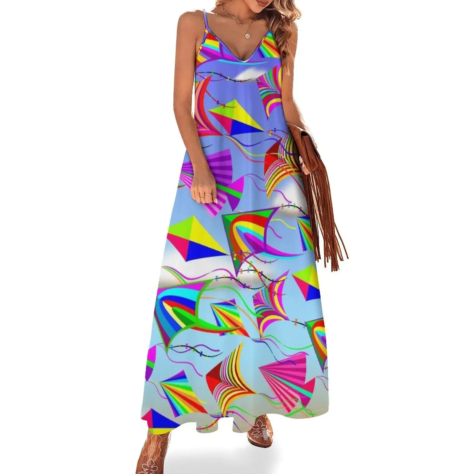Kites Rainbow Colors in the Wind Sleeveless Dress Cocktail of dresses Dress women
Kites Rainbow Colors in the Wind Sleeveless Dress Cocktail of dresses Dress women