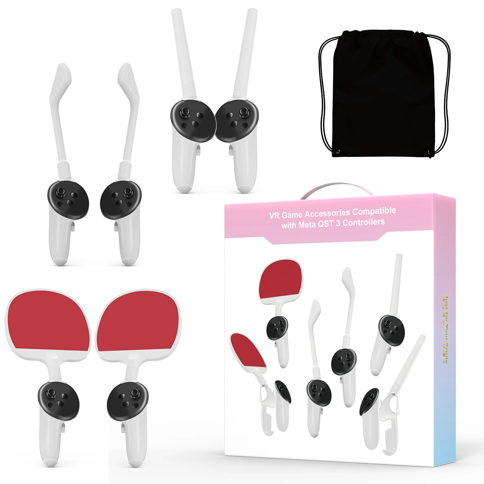 Suitable for Quest 3 VR Body Motion Set Table Tennis Racket Stick Golf Stick