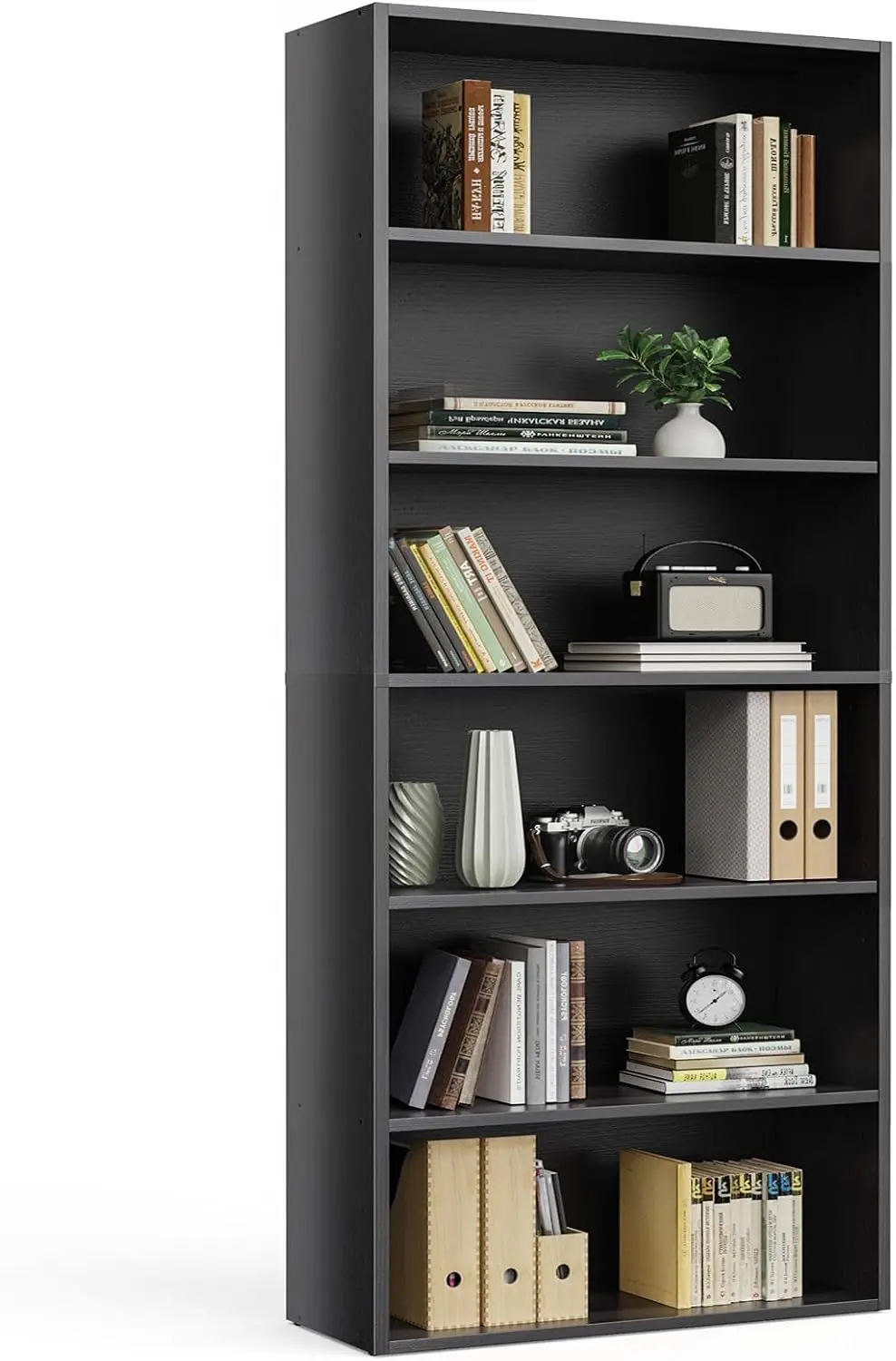 6 Shelf Bookcase - Large 63 Inch Tall Floor Standing Open Bookshelf with Anti-Tipping Device for Home Office, Living Room
6 Shelf Bookcase - Large 63 Inch Tall Floor Standing Open Bookshelf with Anti-Tipping Device for Home Office, Living Room