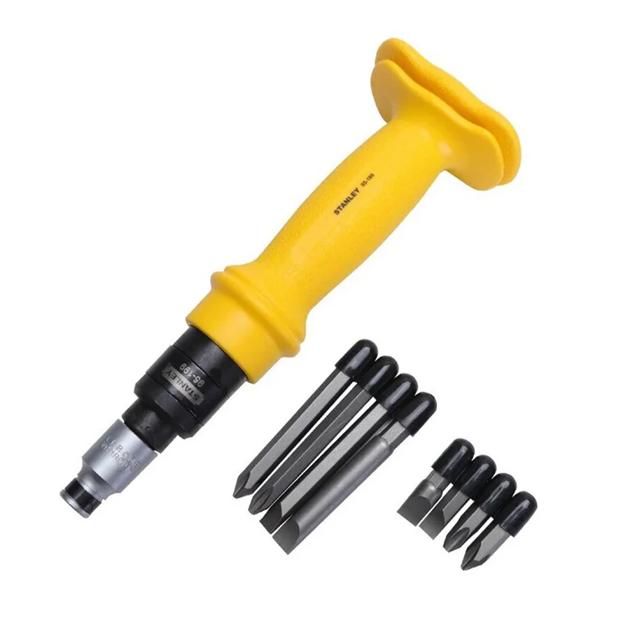 STANLEY 95-199-22 9 шт. набор ударных отверток с ручкой со сменными отвертками, винты, аксессуары для ручных инструментов
STANLEY 95-199-22 9 шт. набор ударных отверток с ручкой со сменными отвертками, винты, аксессуары для ручных инструментов