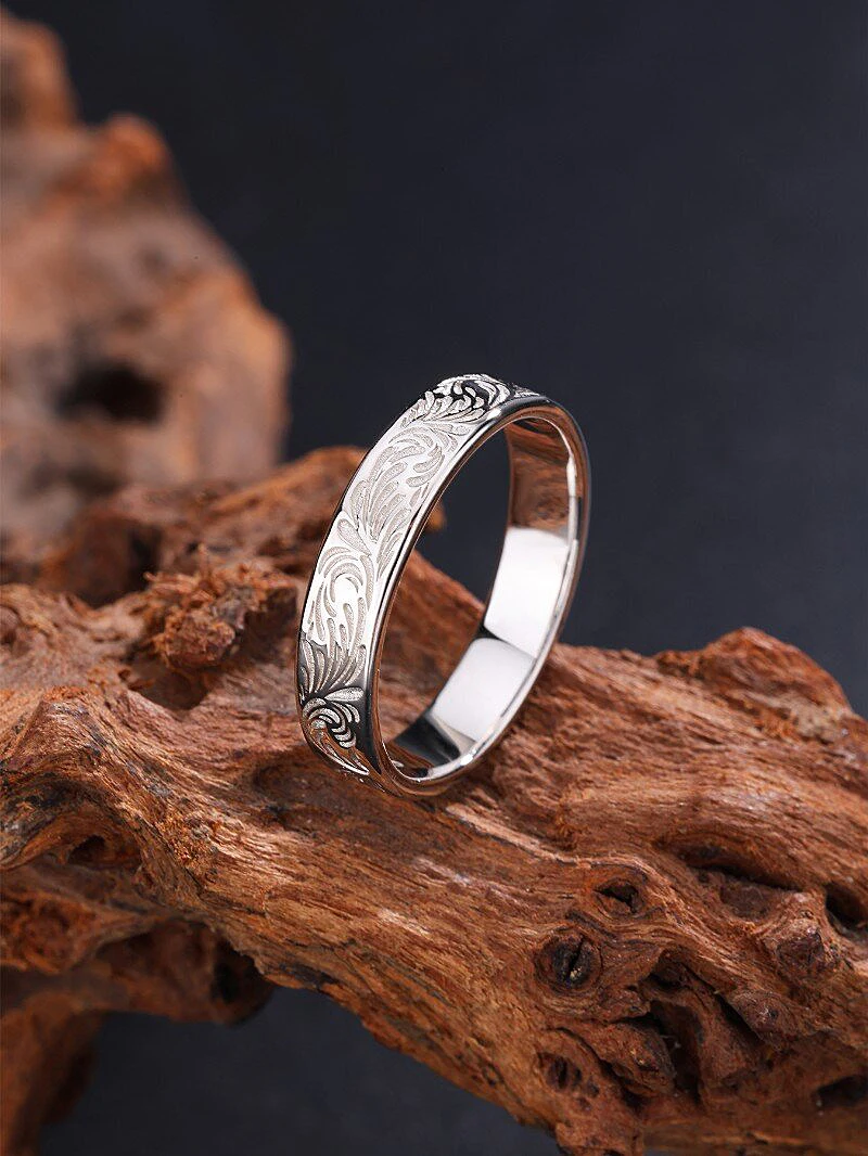 S925 Personalized, Fashionable and Trendy Simple Men's Sterling Silver Plain Ring with Chrysanthemum Texture, Suitable for Dating, Parties, and Everyday Wear, Gift for Boyfriend, Friend, Family Member's Birthday, Men's Quality Jewelry
S925 Personalized, Fashionable and Trendy Simple Men's Sterling Silver Plain Ring with Chrysanthemum Texture, Suitable for Dating, Parties, and Everyday Wear, Gift for Boyfriend, Friend, Family Member's Birthday, Men's Quality Jewelry