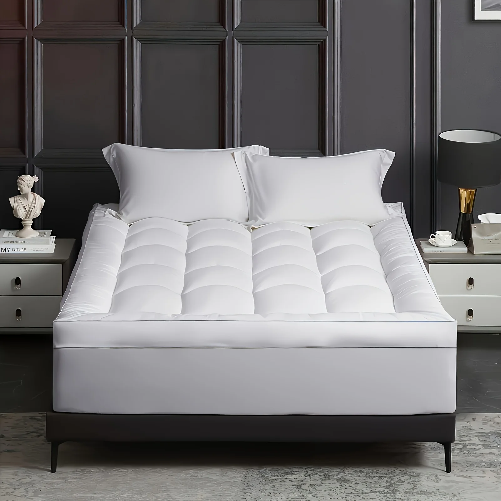 900GSM Fill, Queen Size Mattress Queen Mattress Pad, Padded, Super Soft Quilted Cool MattressPad 8-24" Deep Pocket, Valentine'S Day Gift LODEIJA
900GSM Fill, Queen Size Mattress Queen Mattress Pad, Padded, Super Soft Quilted Cool MattressPad 8-24" Deep Pocket, Valentine'S Day Gift LODEIJA