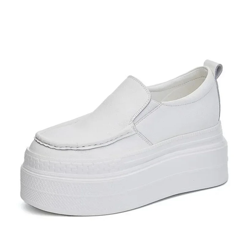 High quality 8CM Genuine Leather Platform Wedge Female Women Sneakers Chunky Spring Autumn Women Casual Vulcanize Comfy Shoes
High quality 8CM Genuine Leather Platform Wedge Female Women Sneakers Chunky Spring Autumn Women Casual Vulcanize Comfy Shoes