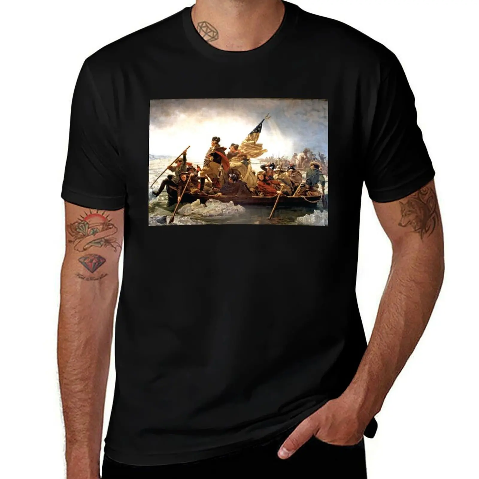 Crossing the Delaware George Washington T-Shirt quick drying Aesthetic clothing t shirts men
Crossing the Delaware George Washington T-Shirt quick drying Aesthetic clothing t shirts men