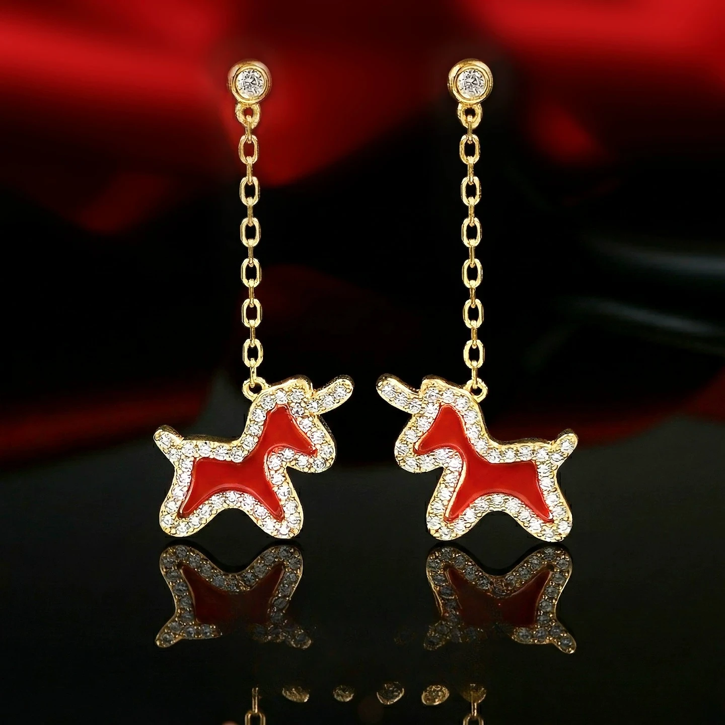 S925 silver long earrings, light luxury rocking horse jewelry, versatile for women
S925 silver long earrings, light luxury rocking horse jewelry, versatile for women