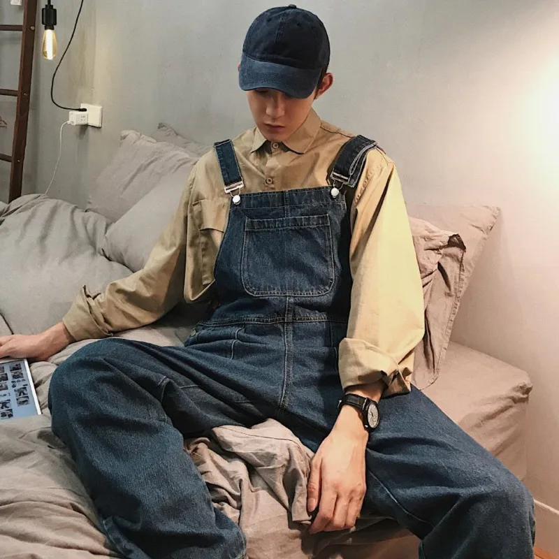 Denim Jumpsuits Male Solid Basic Overalls High Street Man New Hot Sale Blue Vintage Fashion 2023 Man Casual Loose Wild Jumpsuit
Denim Jumpsuits Male Solid Basic Overalls High Street Man New Hot Sale Blue Vintage Fashion 2023 Man Casual Loose Wild Jumpsuit