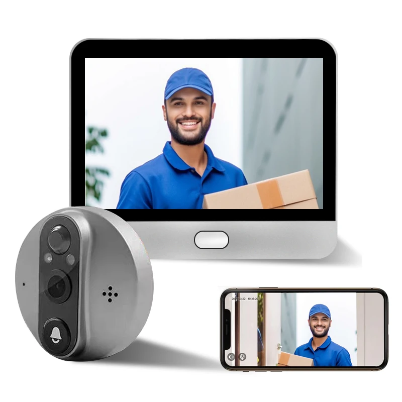 Приложение Smart Life 3MP 2K Интеллектуальный PIR Визуальный домофон Дверной звонок Камера Телефон Wi-Fi Умный беспроводной видеодомофон
Приложение Smart Life 3MP 2K Интеллектуальный PIR Визуальный домофон Дверной звонок Камера Телефон Wi-Fi Умный беспроводной видеодомофон