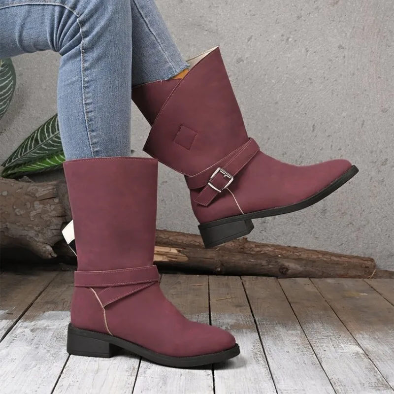 Women's New Spring Autumn Style Rough Heel Retro Short Boots Height Increasing Simple Comfortable Versatile Daily Casual Boots 
Women's New Spring Autumn Style Rough Heel Retro Short Boots Height Increasing Simple Comfortable Versatile Daily Casual Boots