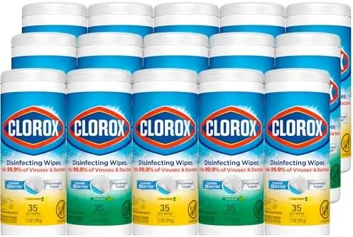 Clorox Disinfecting Wipes, Lemon Fresh Scent, 525 Count
Clorox Disinfecting Wipes, Lemon Fresh Scent, 525 Count