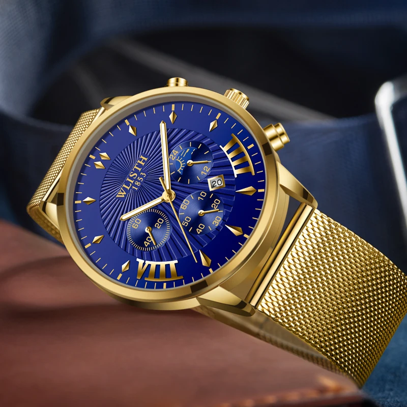 Новые лучшие роскошные мужские часы из нержавеющей стали, модные водонепроницаемые спортивные многофункциональные кварцевые наручные часы, деловые светящиеся часы hom
Новые лучшие роскошные мужские часы из нержавеющей стали, модные водонепроницаемые спортивные многофункциональные кварцевые наручные часы, деловые светящиеся часы hom