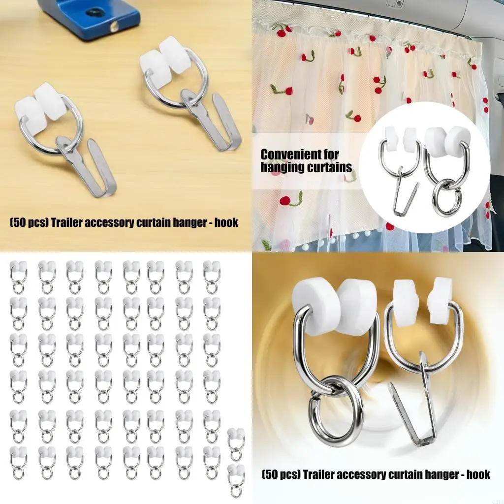 Universal Motorhome Curtain Hook Nylon Metal Construction Easy Installation 50pc
Universal Motorhome Curtain Hook Nylon Metal Construction Easy Installation 50pc