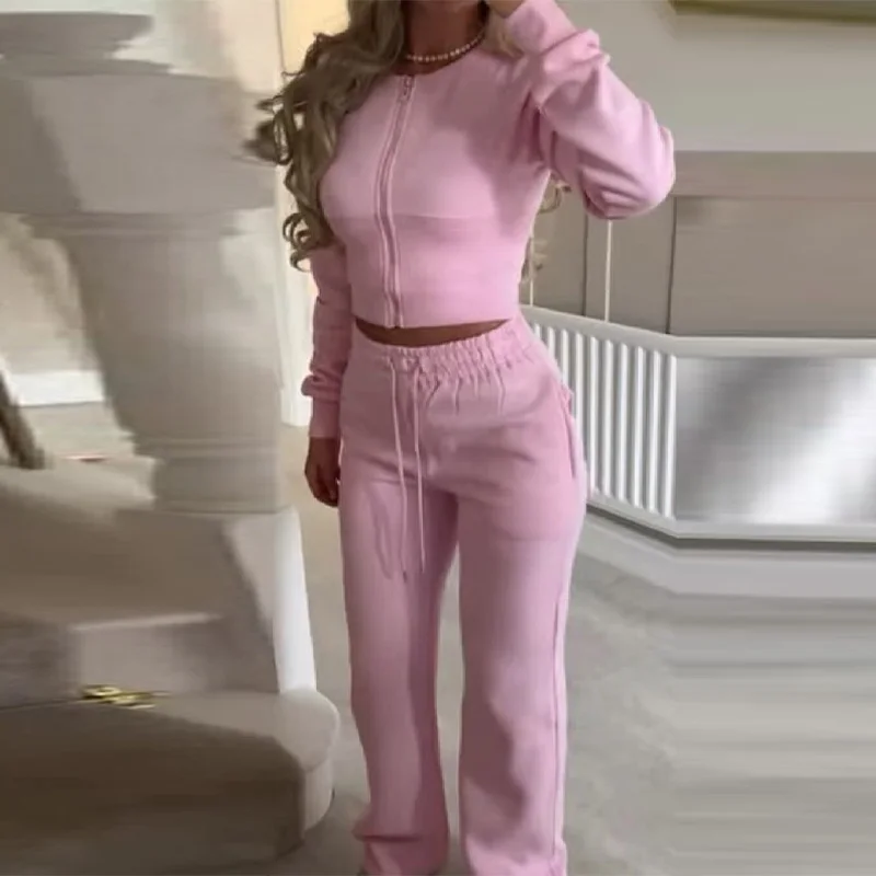 Повседневный женский комплект из двух предметов, осенние универсальные тонкие пальто на молнии, топы, брюки с эластичной резинкой на талии, новинка 2023 года, модная женская одежда
Повседневный женский комплект из двух предметов, осенние универсальные тонкие пальто на молнии, топы, брюки с эластичной резинкой на талии, новинка 2023 года, модная женская одежда