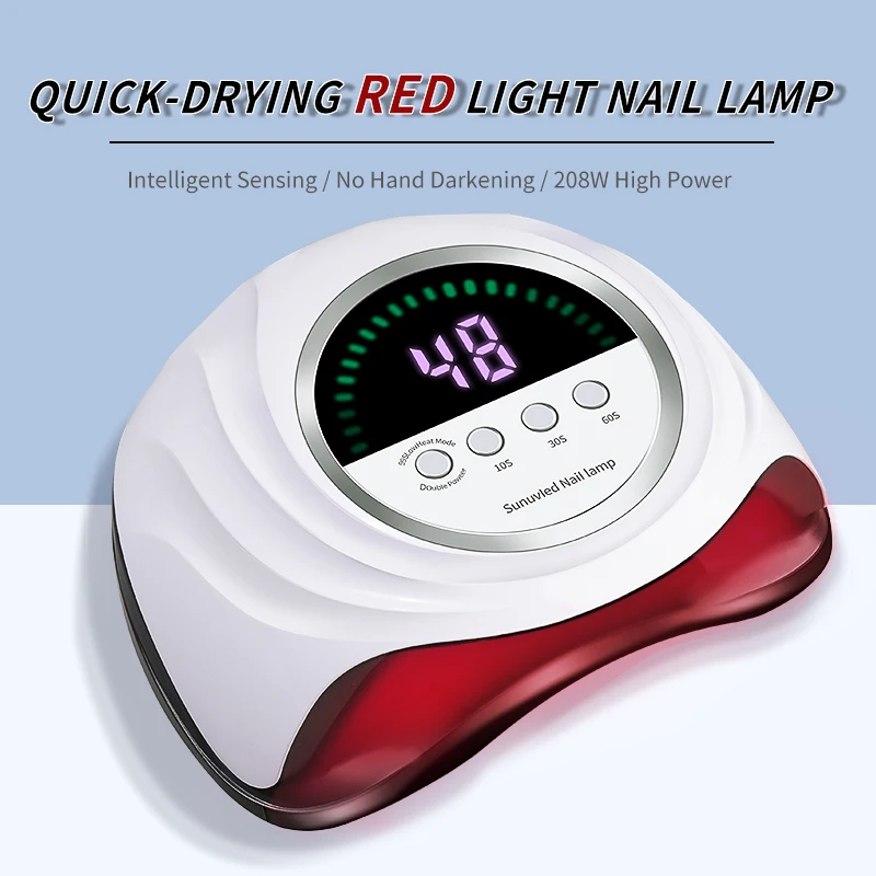 Nail Lamp Anti-Blackening Preventing Hand Blackening Red Light Led Uv Led Manicure Equipment Tools Tech Supplies Drying Gel 
Nail Lamp Anti-Blackening Preventing Hand Blackening Red Light Led Uv Led Manicure Equipment Tools Tech Supplies Drying Gel