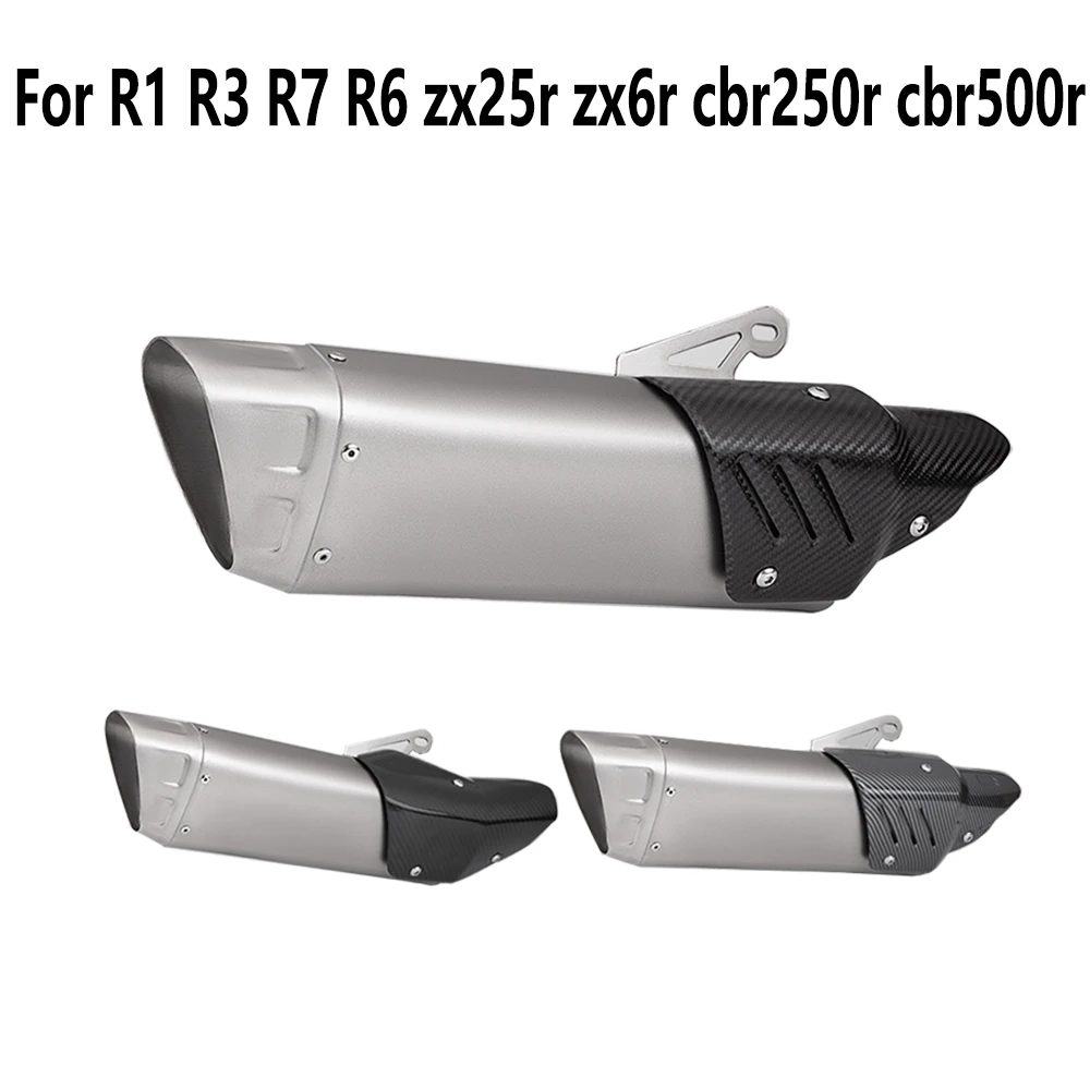 For CBR250r CBR500r R1 R3 R7 R6 zx25r zx6r Motorcycle Exhaust Modified Muffler Pipe Scooter for Nmax xmax pcx muffler exhaust
For CBR250r CBR500r R1 R3 R7 R6 zx25r zx6r Motorcycle Exhaust Modified Muffler Pipe Scooter for Nmax xmax pcx muffler exhaust