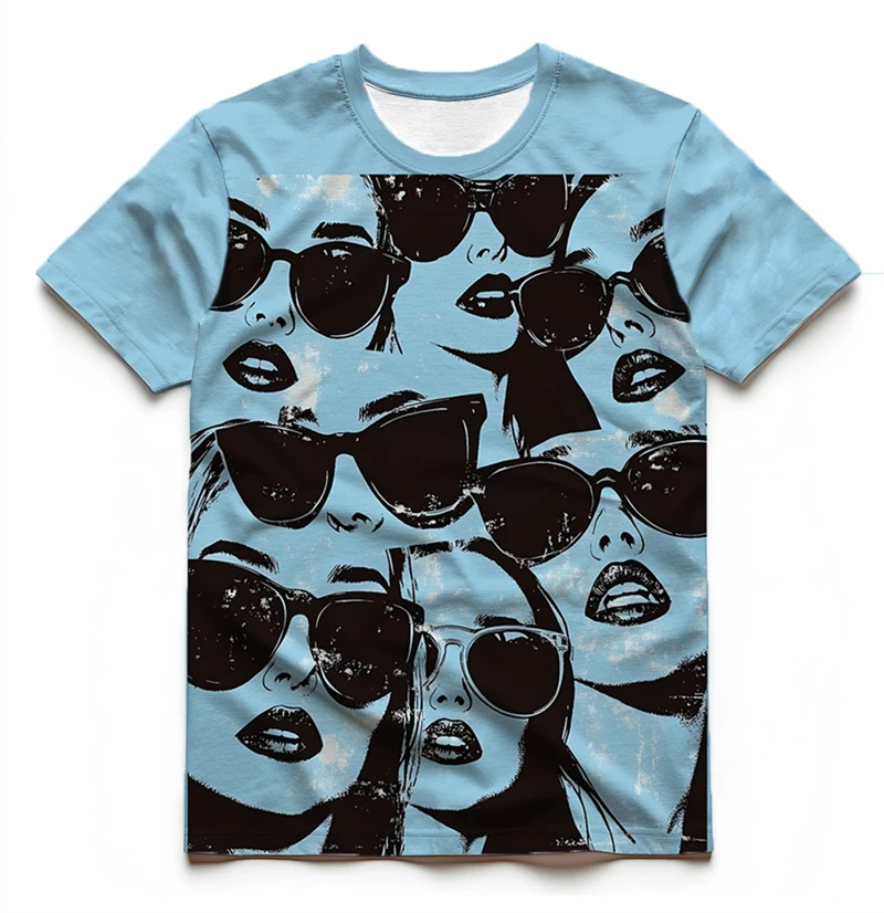 Fashion Cool Girl Pattern T Shirts Summer Trendy Streetwear Hip Hop 3D Printed T-shirts Cool Oversized Harajuku Men Women Tees
Fashion Cool Girl Pattern T Shirts Summer Trendy Streetwear Hip Hop 3D Printed T-shirts Cool Oversized Harajuku Men Women Tees