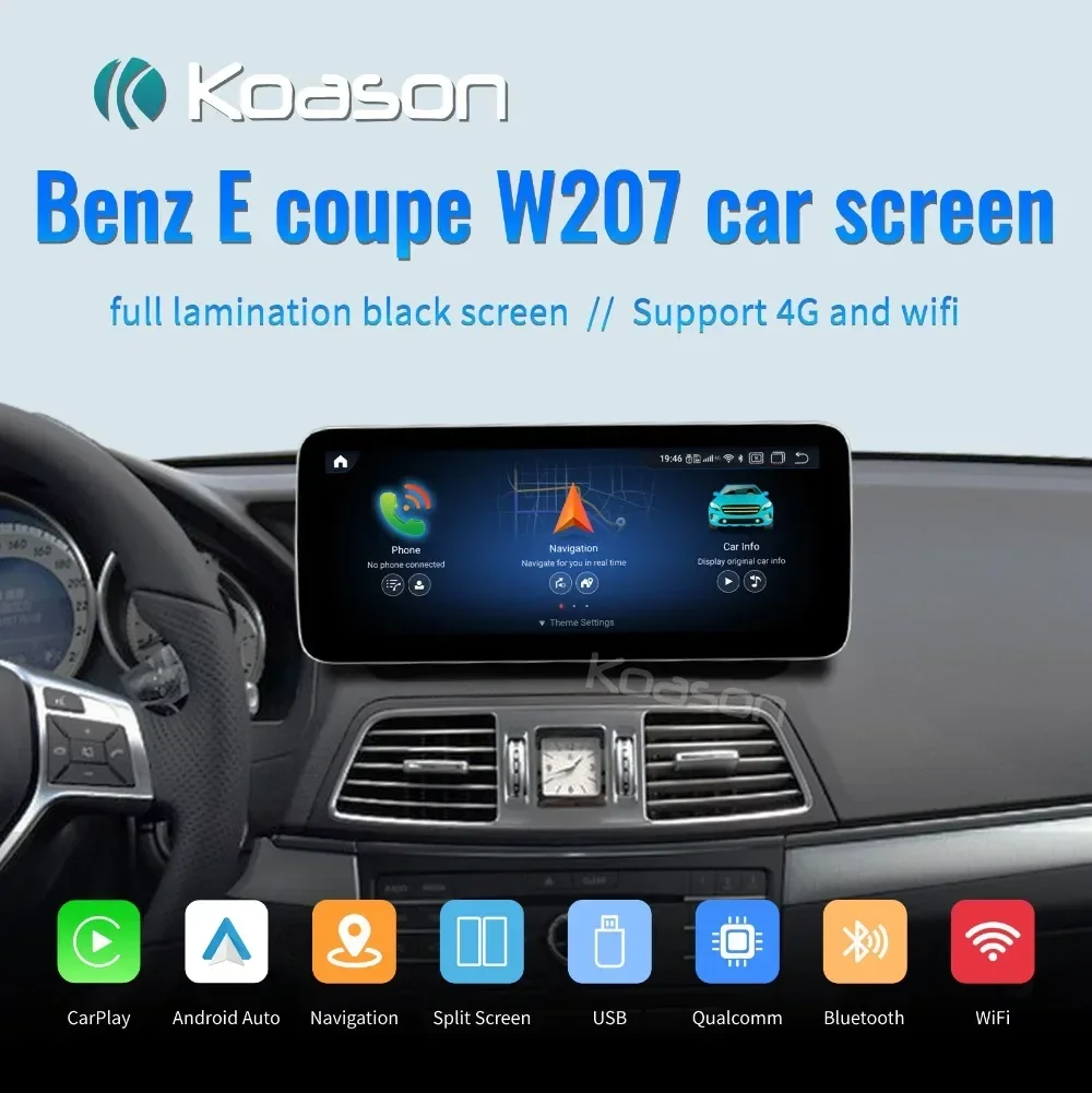 Koason 10.25" Qualcomm 680 Android Car Multimedia Player for Mercedes Benz E Coupe W207 C207 A207 GPS Navi Carplay Screen Stereo
Koason 10.25" Qualcomm 680 Android Car Multimedia Player for Mercedes Benz E Coupe W207 C207 A207 GPS Navi Carplay Screen Stereo