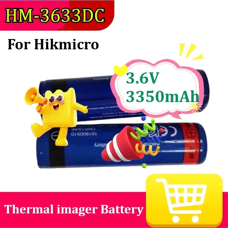 Новая литий-ионная аккумуляторная батарея 3.6V 3350mAh 3.35Ah 18650 с защитной схемой для тепловизора Hikmicro HM-3633DC GQ35L
Новая литий-ионная аккумуляторная батарея 3.6V 3350mAh 3.35Ah 18650 с защитной схемой для тепловизора Hikmicro HM-3633DC GQ35L