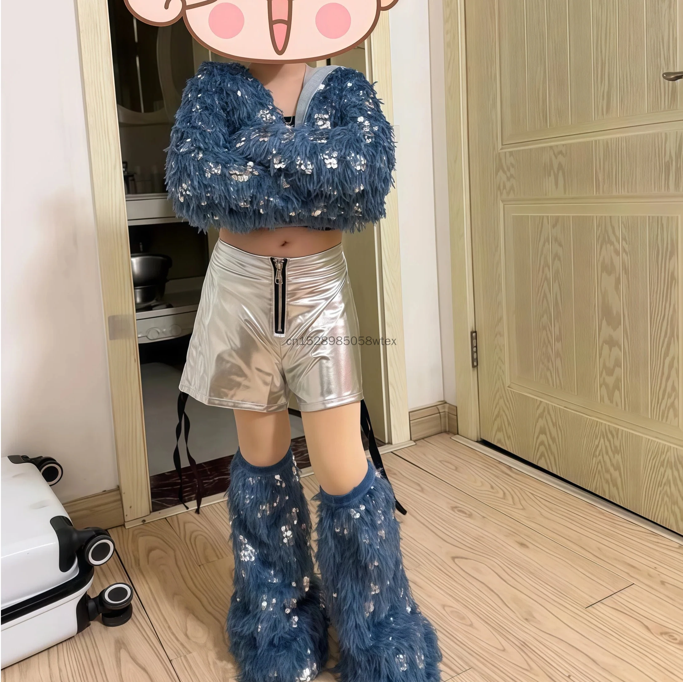 Kids Jazz Dance Costume Girls Blue Sequin Hooded Tops Silver Pants Hip Hop Kids Festival Performance Stage Dance Wear
Kids Jazz Dance Costume Girls Blue Sequin Hooded Tops Silver Pants Hip Hop Kids Festival Performance Stage Dance Wear