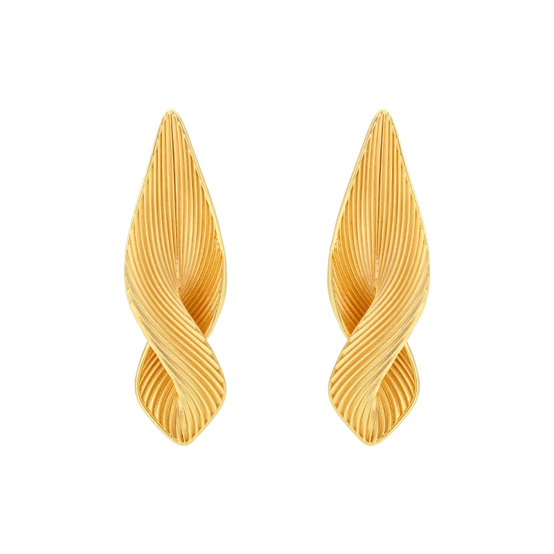 VAROLE Trendy Twisted Leaf Pendientes Drop Ear clips For Women Gold Color Piercing Earring Fashion Jewelry Gift
VAROLE Trendy Twisted Leaf Pendientes Drop Ear clips For Women Gold Color Piercing Earring Fashion Jewelry Gift