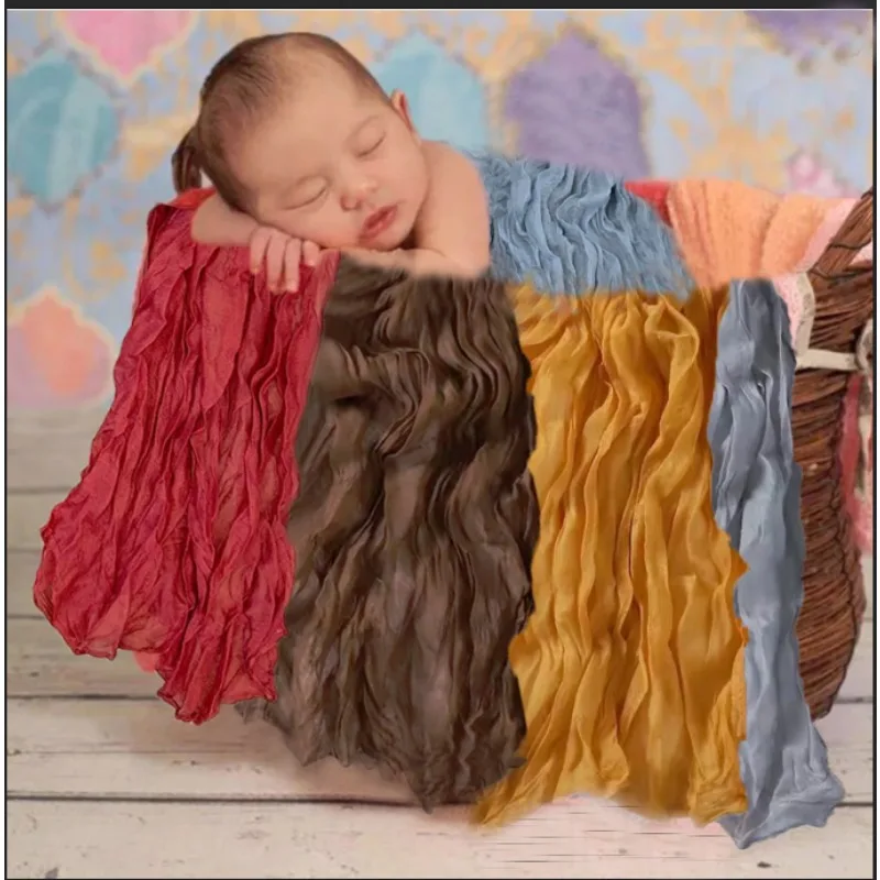 Newborn Photography Wrap Stretch Wrinkle - 90x180cm Women Retro Long Scarf --Free Wrap Blanket Baby Photo Prop for Boys & Girls
Newborn Photography Wrap Stretch Wrinkle - 90x180cm Women Retro Long Scarf --Free Wrap Blanket Baby Photo Prop for Boys & Girls
