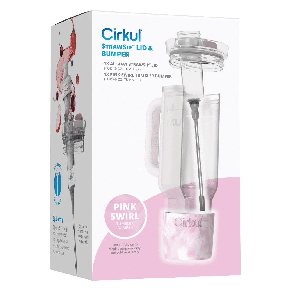 All-Day StrawSip Lid with Pink Swirl Bumper Spill-proof Reusable Straw Stylish Non-slip Base Flavor Cartridge Compatible Tumbler
All-Day StrawSip Lid with Pink Swirl Bumper Spill-proof Reusable Straw Stylish Non-slip Base Flavor Cartridge Compatible Tumbler