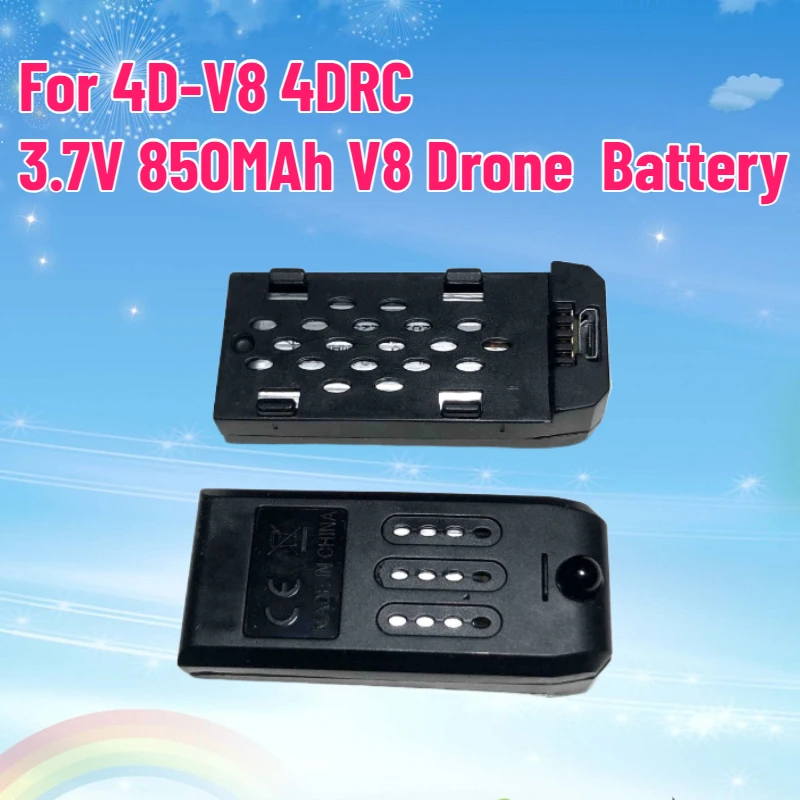 3.7V 850MAh V8 Drone 4DRC Battery For 4D-V8 Mini Battery RC Quadcopter Replacement Accessory Parts V8 Battery
3.7V 850MAh V8 Drone 4DRC Battery For 4D-V8 Mini Battery RC Quadcopter Replacement Accessory Parts V8 Battery