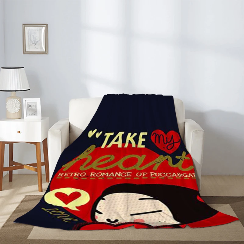 Children Blanket Sofa Winter Cartoon Korean Doll Pucca Fluffy Soft Blankets Knee Microfiber Bedding Warm Fleece Nap Decorative
Children Blanket Sofa Winter Cartoon Korean Doll Pucca Fluffy Soft Blankets Knee Microfiber Bedding Warm Fleece Nap Decorative