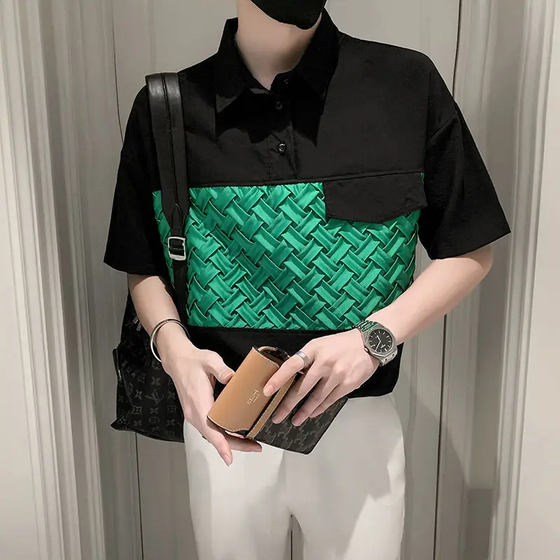 Stylish Contrasting Colors Polo Shirts Men's Clothing Casual Spliced Summer Polo-Neck Button Loose Basic Short Sleeve T-shirts
Stylish Contrasting Colors Polo Shirts Men's Clothing Casual Spliced Summer Polo-Neck Button Loose Basic Short Sleeve T-shirts