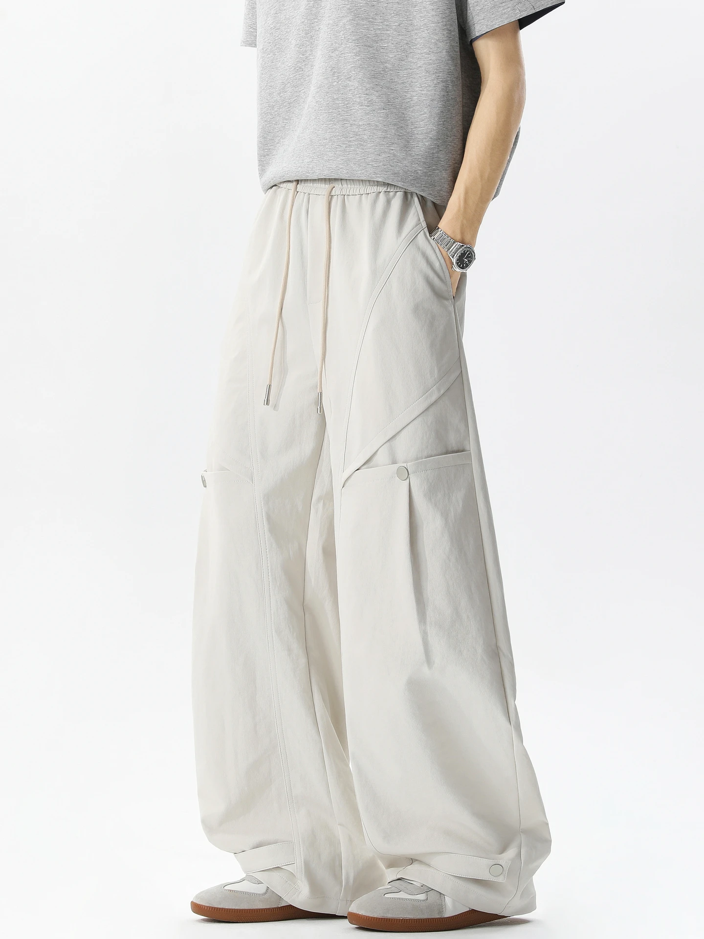 Мужские брюки Spor American Deconstructed Patchwork свободного кроя с широкими штанинами, в стиле рабочей одежды, повседневные прямые брюки с карманами
Мужские брюки Spor American Deconstructed Patchwork свободного кроя с широкими штанинами, в стиле рабочей одежды, повседневные прямые брюки с карманами