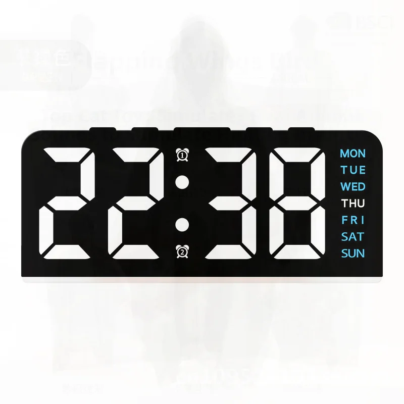 Innovative LED Digital Clock with Atmosphere Light Date Display Multifunctional Alarm Clock Modern Minimalist Design GH8033
Innovative LED Digital Clock with Atmosphere Light Date Display Multifunctional Alarm Clock Modern Minimalist Design GH8033