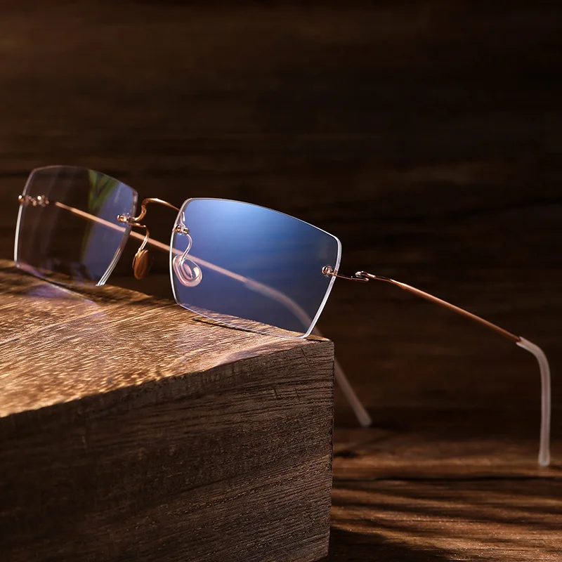 New Frameless Men Glasses Made Titanium Alloy High-end Feel Featuring Retro Light Luxury Frame Women Light Luxury Frame for Men
New Frameless Men Glasses Made Titanium Alloy High-end Feel Featuring Retro Light Luxury Frame Women Light Luxury Frame for Men
