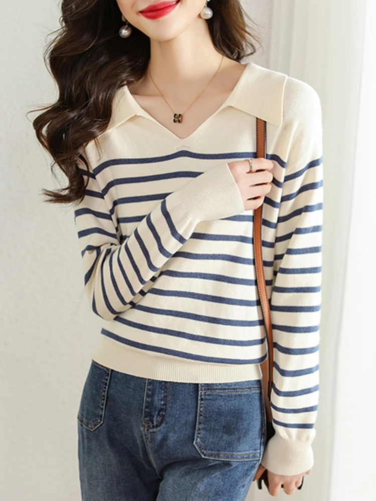 Women's Knitted ort Sve Base irt Spring 2026 Early Season New Color Blo T-irt Inner Wear Stripe Pattern Top
Women's Knitted ort Sve Base irt Spring 2026 Early Season New Color Blo T-irt Inner Wear Stripe Pattern Top