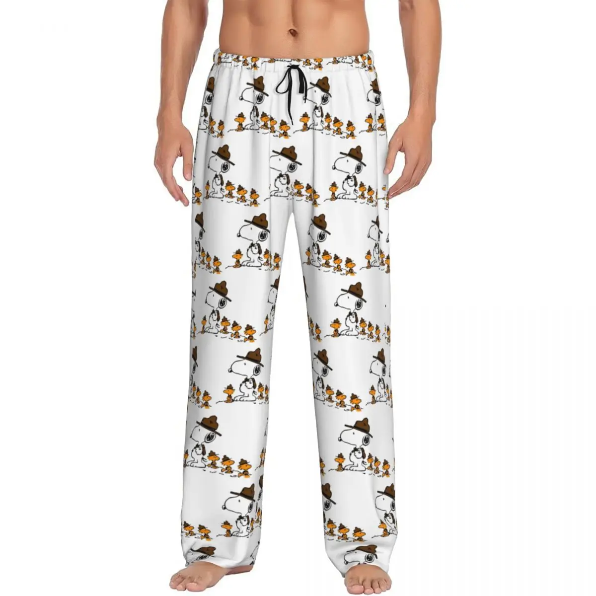 Custom Printed Men Cartoon Snoopy Woodstock Anime Dog Pajama Pants Sleepwear Sleep Lounge Bottoms with Pockets
Custom Printed Men Cartoon Snoopy Woodstock Anime Dog Pajama Pants Sleepwear Sleep Lounge Bottoms with Pockets