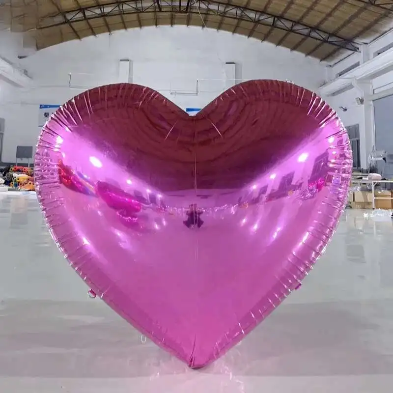 Giant Iatable Mirror Ball Red Pink Iridescent Heart Dazzle Chrome Pvc Hearts Shape Balloon For Valentine's Day Decoration
Giant Iatable Mirror Ball Red Pink Iridescent Heart Dazzle Chrome Pvc Hearts Shape Balloon For Valentine's Day Decoration