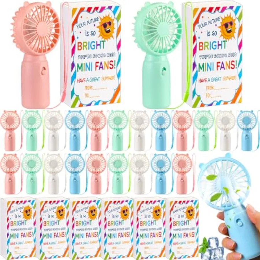 24 Pack End of The Year Gifts Bulk Mini Portable Fans with Encourage Box Macaron Motivational Mini Fans Summer Party Supplies B
24 Pack End of The Year Gifts Bulk Mini Portable Fans with Encourage Box Macaron Motivational Mini Fans Summer Party Supplies B