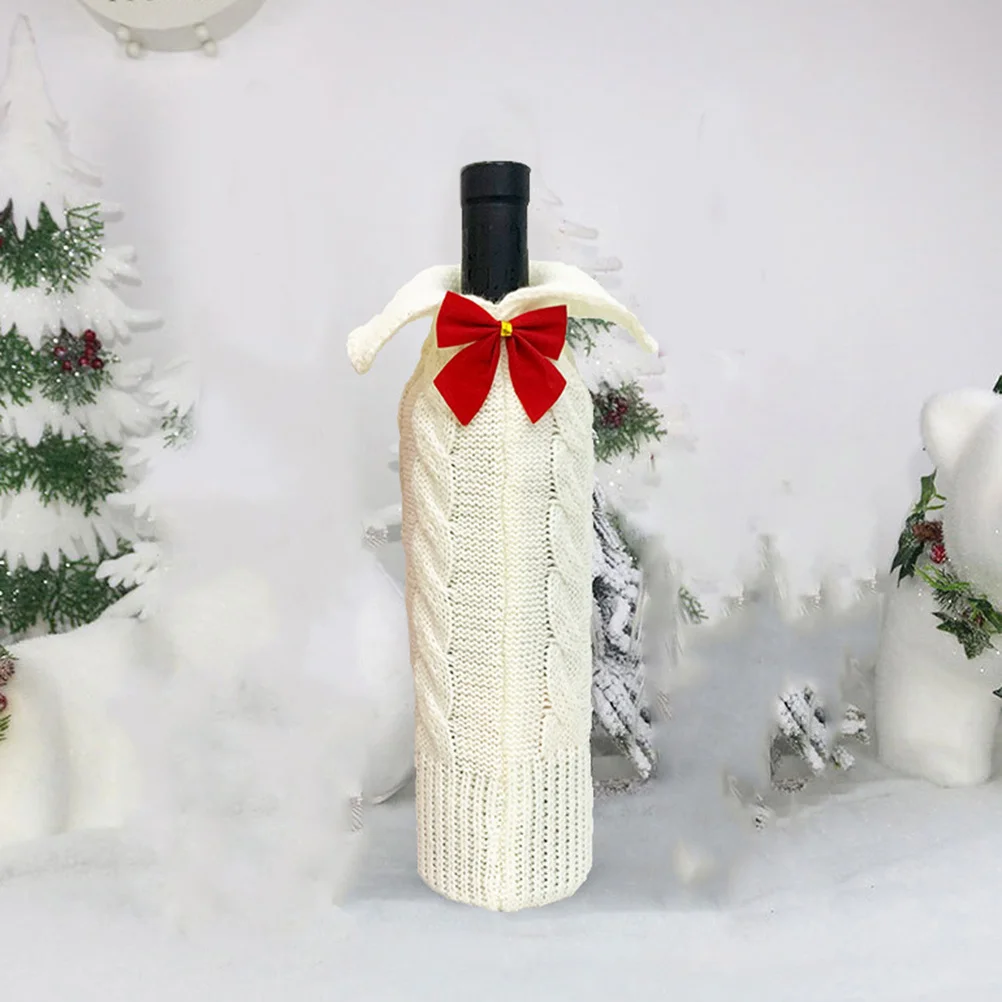 2 pcs Knitted Wine Bottle Cover Christmas Decoration For Party Festival Celebration Xmas Ornament Tools Accessory
2 pcs Knitted Wine Bottle Cover Christmas Decoration For Party Festival Celebration Xmas Ornament Tools Accessory