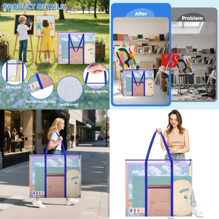 Очень большая сумка для портфеля с диаграммой хранения, 30 x 25 дюймов для хранения плакатов доски объявлений, идеально подходит для организации кабана объявлений
Очень большая сумка для портфеля с диаграммой хранения, 30 x 25 дюймов для хранения плакатов доски объявлений, идеально подходит для организации кабана объявлений