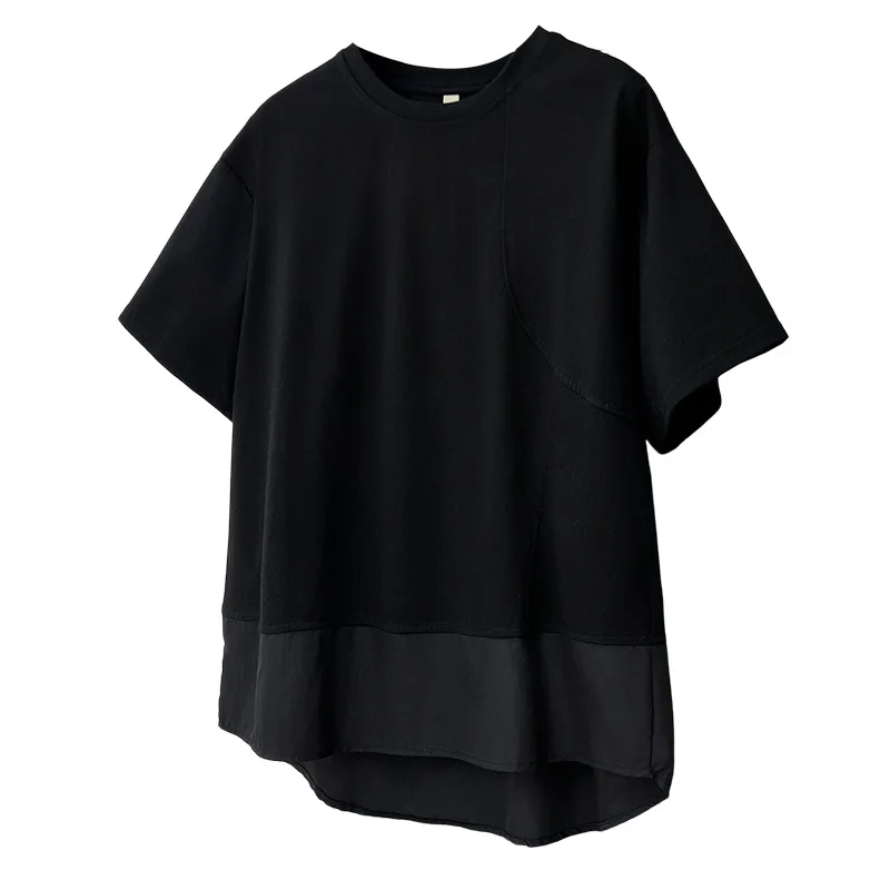 2026 Summer Plus Size Patchwork Cotton T‑Shirt Women O-Neck Short Sleeve Fashion Versatile Slim Casual Top For Curvy Ladies 8267
2026 Summer Plus Size Patchwork Cotton T‑Shirt Women O-Neck Short Sleeve Fashion Versatile Slim Casual Top For Curvy Ladies 8267